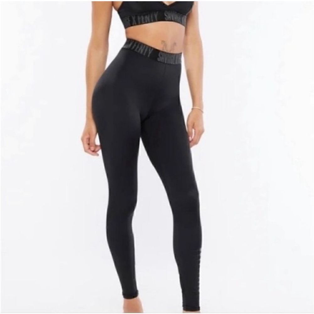 Savage x Fenty Forever Savage Black High Waisted Leggings, Women’s M